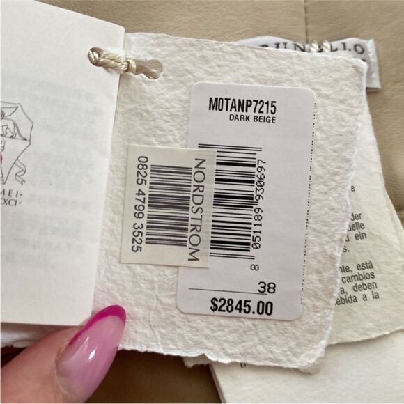 NWT Brunello Cucinelli lamb leather Bermuda shorts, US2 - Picture 13 of 13